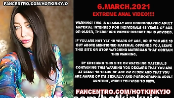 Extreme long octopus dildo full in Hotkinkyjo anal hole & prolapse