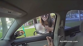 Beauty from bus stop to my cock