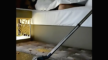 Desi Wife Pankhuri Teases her Ass to Room Cleaning Guy in Hotel Fun with Hubby