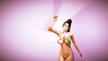 Mai shake boobs 3d dance manbo