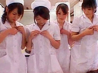 Sexy slut from Japan getting fucked by a massive dick in her pussy.