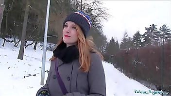 Public Agent Inked ginger Irina Vega earns cash for fucking