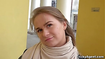 Tricky Agent - Perky porn casting Jenny Manson first-timer