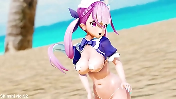 【MMD】Marine Dreamin (Minato Aqua)