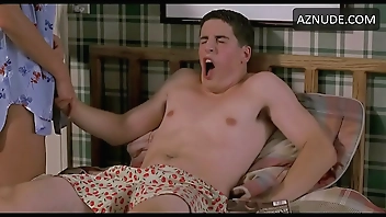 SHANNON ELIZABETH breasts underwear scene in American pie