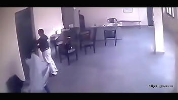 Collage director with teacher old young