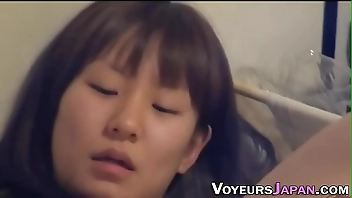 Kinky asian teen rubs