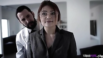 Nerdy teen Adria Rae wants to change her image so she went to a plastic surgeon and gets a free sex plus a bonus plastic surgery.