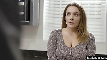 Busty thief caught and needs to suck and get analed by owner