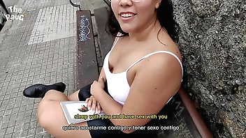 Sex for money with young Latina girl, she played hard to get but she agreed