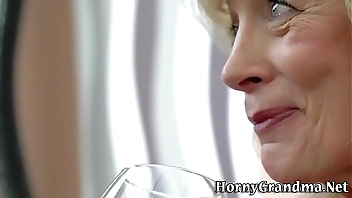 Mature granny creampied