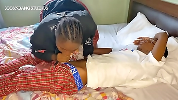 Woke him up to drill my tight cunt before afternoon class (full video available on XvideosRED)