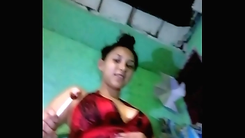 The neighbor found me masturbating with a hottie and let me record it... I came very rich