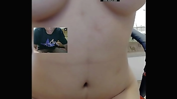 Asian masturbating on webcam