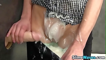 Glam babe masturbates