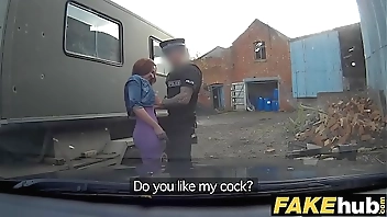 Fake Cop Unfaithful girlfriend feels the