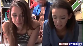 Two cute teens Charity Crawford and Zoey Laine are caught and set straight