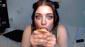 I take a hard deep throat