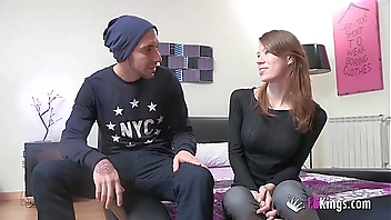 Guy with big dick and shy teen girl meet (And fuck) for the first time