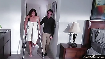 Busty milf screwed by her horny stepson