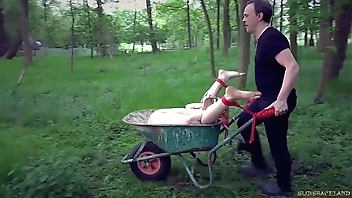 Bdsm bondage slave domination pain from the master the young slave