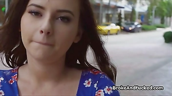 Banging cute brunette amateur teen