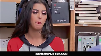 Hot Brunette Latina Teen Sophia Leone Caught Shoplifting Candy Has Sex With Officer For No Cops And Jail
