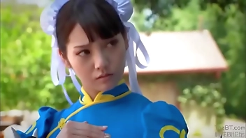 Chun li cosplay interracial