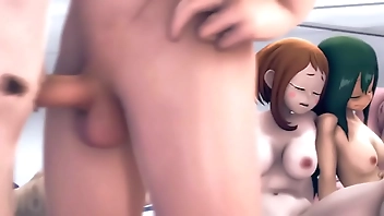 Mirio fucks momo and give her a creampie