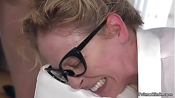 Big ass blonde Milf anal pounded