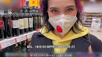 Real Risky Sex in Man's Toilet - Public Agent PickUp Student in Walmart to Quick Fuck / Kisscat