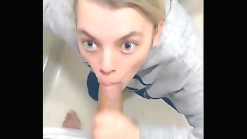 Young Nurse in Hospital Helps Me Pee Then Sucks my Dick to Help Me Feel Better