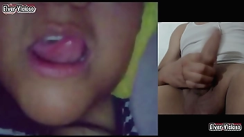 My boss's wife wanted me to give her classes on a video call and she came out and we masturbated together