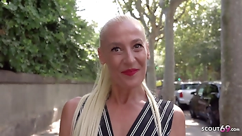 GERMAN SCOUT - FLEXIBLE FLOPPY TITS MATURE YELENA VERA PICKUP AND FUCK ON STREET