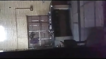 Indian Sunitha secret cam green saree chengeing