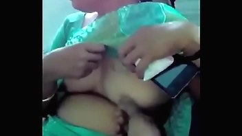 sexy aunty pressing cock