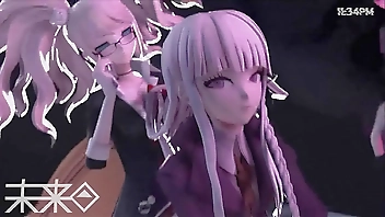 Danganronpa Junko x kirigiri The Ultimate sexy slut