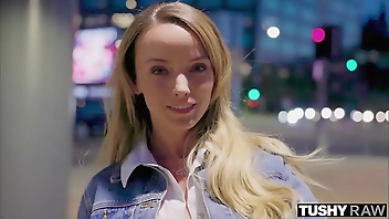 TUSHY RAW Petite Blonde Pristine’s tiny ass gets fucked hard