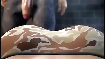 Creampie instead of laundry ( Uncensored animation)