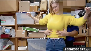 Perfect Tits Teen Sucking Guard's Cock - Teenrobbers.com
