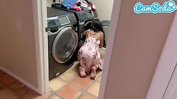 Fucked my step-sister while doing laundry