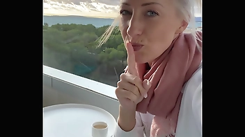 I fingered myself to orgasm on a public hotel balcony in Mallorca!