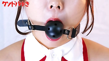ボールギャグ　口枷　クソドルゆき