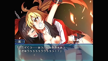 敵の女幹部に捕まり双頭ディルドで調教される