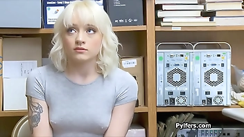 Teen thief with pierced nipples fucked hard