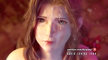 final fantasy Aerith handjob