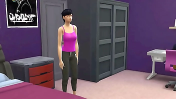 Step-Brother Fucks Step-Sister After Playing Video Game - Family Sex Taboo