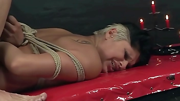 Young slut Maya B, gets training to becomes submissive. Part 3. Obedient bondage blowjobs and rough bondage sex.