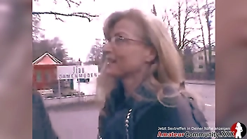 MILF picked up, fucked and rubbed with raw egg