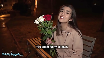 Public Agent Aaeysha gets fucked on Valentines Day in a hotel room